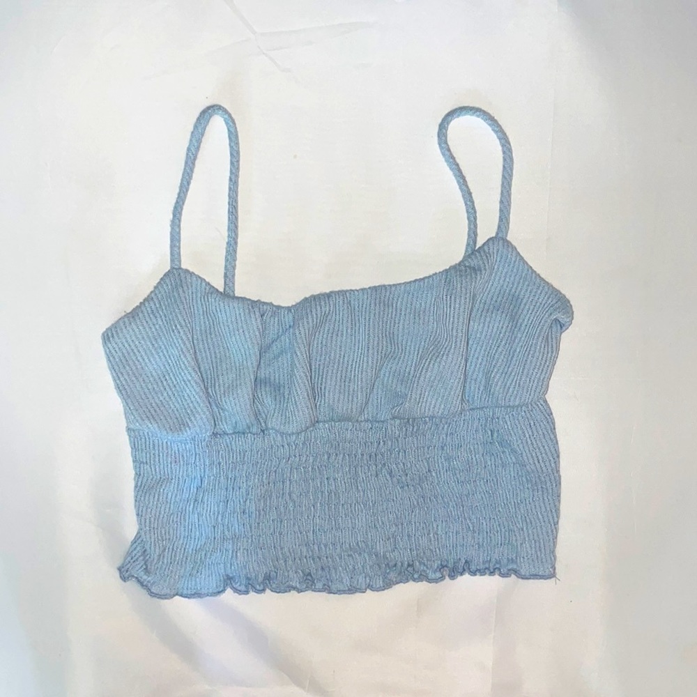 Women’s Windsor Blue Ruched Tank Top